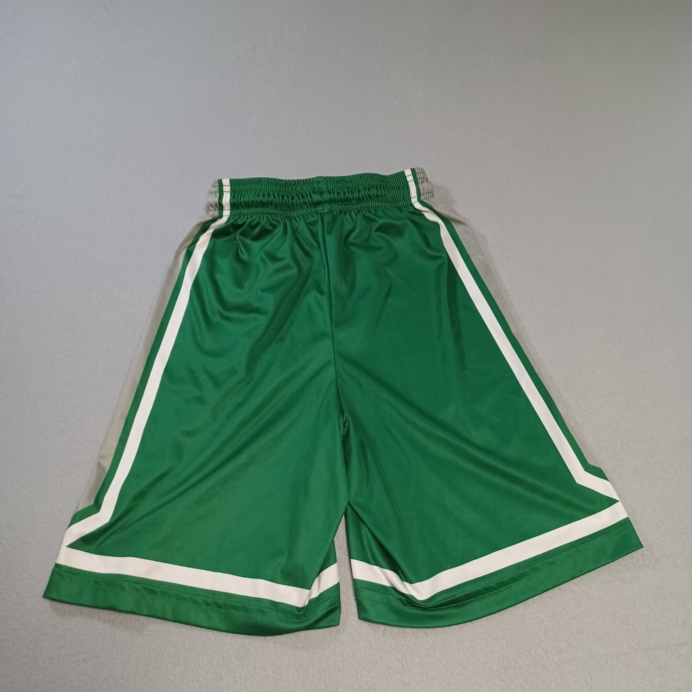 Champro Youth Medium Basketball Shorts Green White Grey Athletic Number 10 L8852